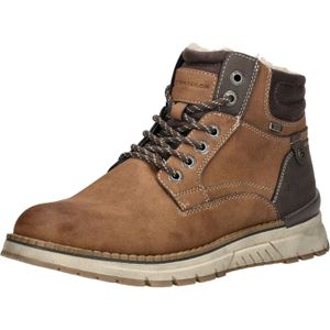 TOM TAILOR - Veterboots - Bruin - Imitatieleer - Enkelhoog