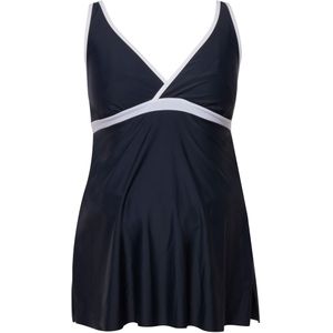 Ulla Popken Tankini  marine / wit