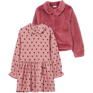 Miss Set 'Punkte'  pink / rosa / zwart