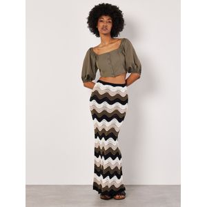 Apricot Rok  beige / kaki / zwart / wit