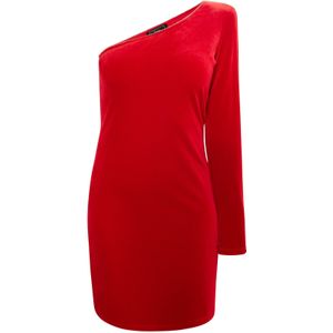 faina Cocktailjurk  lichtrood