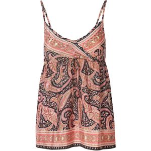 KOROSHI Top  beige / pink / rosa / zwart