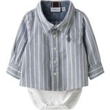 NAME IT Rompertje/body  blauw / wit