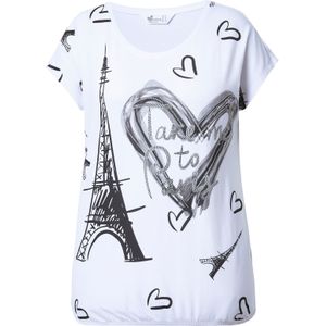 MIAMODA Shirt  zwart / wit