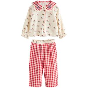 Next Nachtkledij  lichtblauw / rood / wit