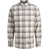 Jack & Jones Premium Overhemd 'JPRBLUBarkley'  chocoladebruin / lichtgrijs / zwart