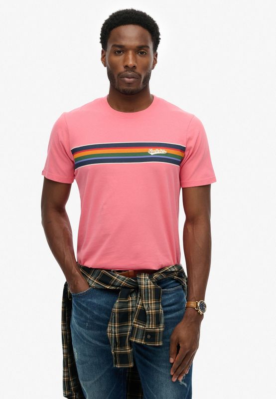 Superdry - Outdoor Stripe Logo - T-shirt - Met Korte Mouwen