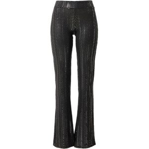 NEON & NYLON Broek 'RICCA'  zwart / zilver