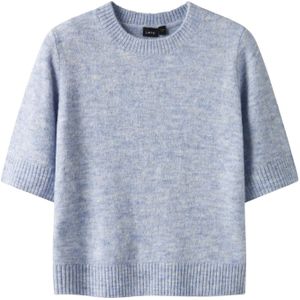 Gebreide Trui - Regular Fit - Korte Mouwen - Ronde Hals