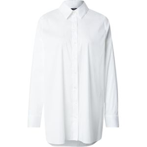 JOOP! - Blouse - Wit - Klassieke Blouse - Lange Mouw - Losse Pasvorm