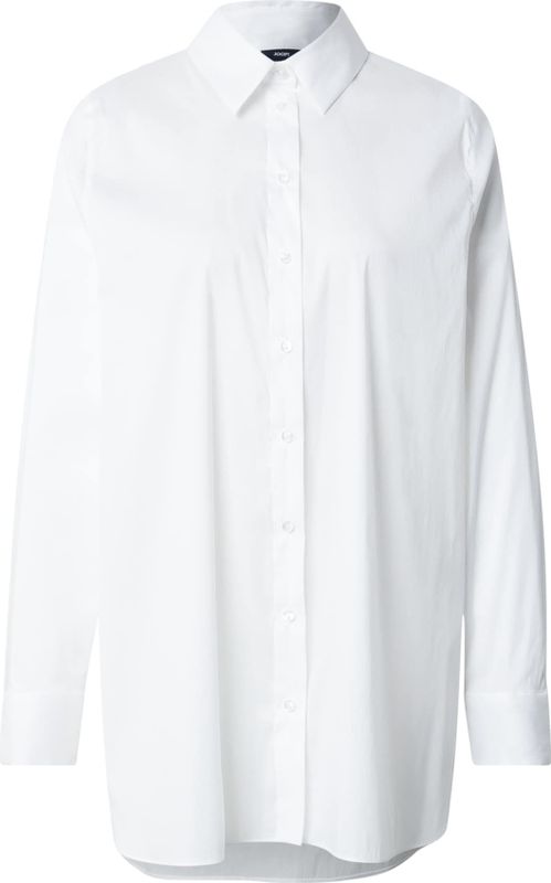 JOOP! - Blouse - Wit - Klassieke Blouse - Lange Mouw - Losse Pasvorm