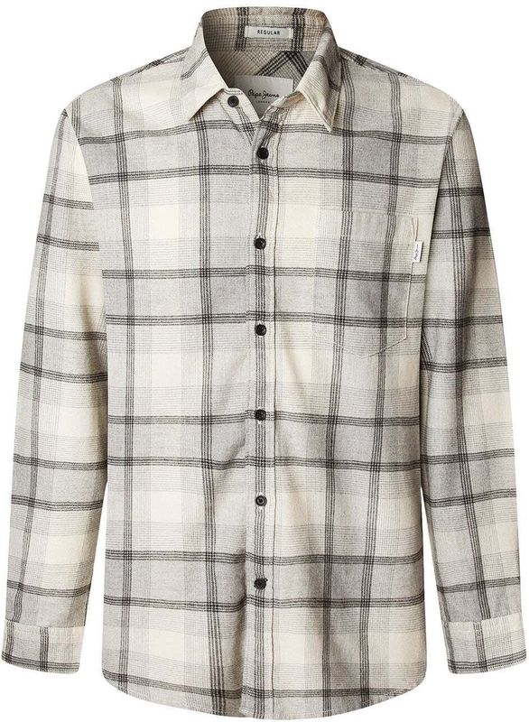 Pepe Jeans - PM3090829 - Overhemd - Grijs - Katoen - Lange Mouwen