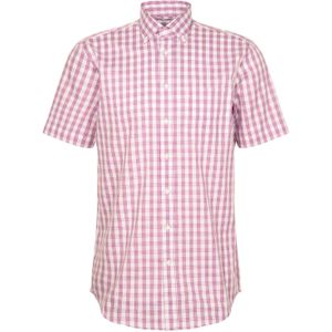 Seidensticker - Businessoverhemd - Berry - Regular 1/2 Button-down Kraag Ruit