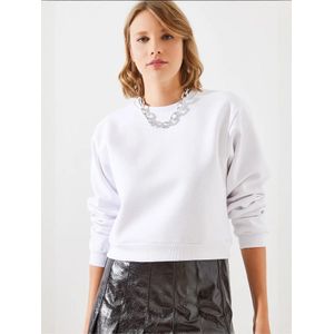 Bianco Lucci Sweatshirt  offwhite