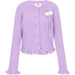 MYMO Gebreid vest  lavendel / wolwit