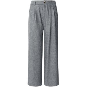 Pepe Jeans - SIA - Wijde Broeken - Regular Fit - All-over Motief - Visgraatmotief