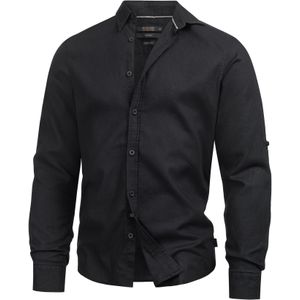 INDICODE JEANS Overhemd ' Brayden '  zwart