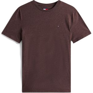 TOMMY JEANS - TJM XSLIM JASPE HTR TEE EXT - T-shirt - Rich Brown Htr