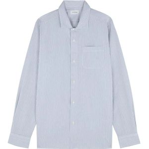 Scalpers Shirt ' '  lichtblauw / bruin / wit