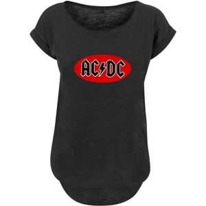 F4NT4STIC Shirt 'AC/DC'  rood / zwart / wit