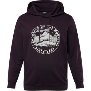 Men Plus Sweatshirt  zwart / wit