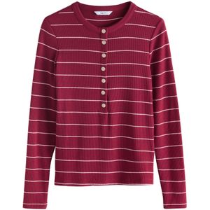 Next Shirt  wijnrood / wit