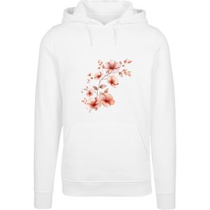 F4NT4STIC Sweatshirt 'Rosa Blumenzweig 3D'  oudroze / kersrood / wit