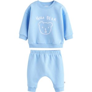 Next Joggingpak  lichtblauw / wit