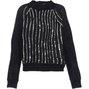 faina Trui  zwart / zilver