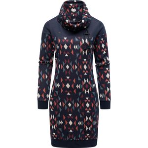 Ragwear Jurk 'Chlloe Aztec'  navy / donkerblauw / vuurrood / offwhite