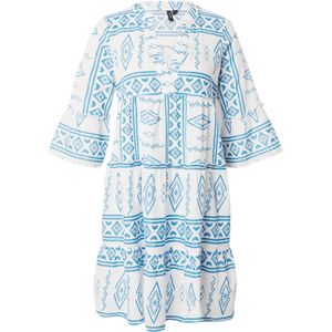 VERO MODA Blousejurk 'Dicthe'  lichtblauw / wit