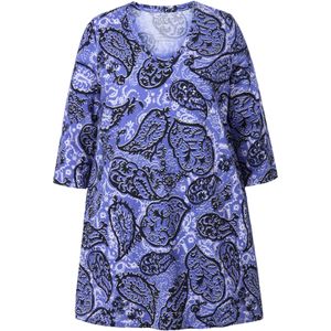 Ulla Popken Shirt  blauw / marine / zwart
