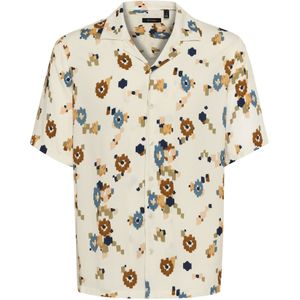 Matinique Overhemd  crème / bruin / olijfgroen / jade groen