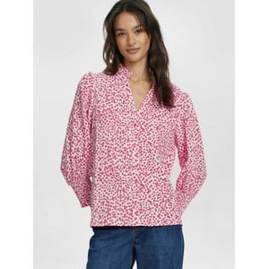 NÜMPH Blouse 'IVA'  pink / wit