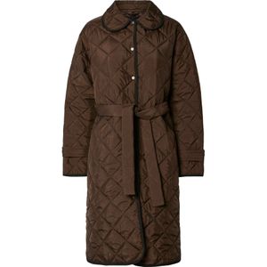 PIECES - Tussenmantel - Chocoladebruin - Gewatteerde Jas