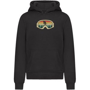 F4NT4STIC Sweatshirt 'Retro Skibrille Wintersport'  lichtgeel / petrol / lichtrood / zwart