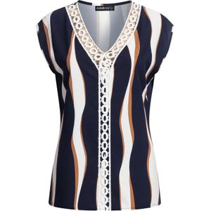 Cloud5ive Blouse  navy / brokaat / wit