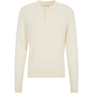 Guido Maria Kretschmer - Alwin - Poloshirt - Crème - Lange Mouw