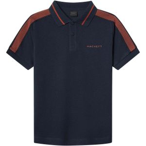 Hackett London - Poloshirt - Navy - Katoen - Kwartmouw