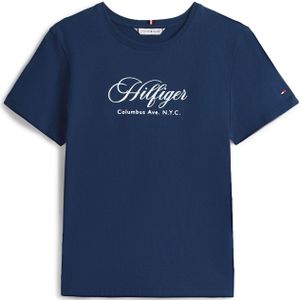 TOMMY HILFIGER Shirt  donkerblauw / wit