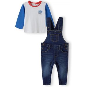 MINOTI Set  blauw / bloedrood / wit