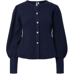 PIECES Gebreid vest 'PCAnnie'  navy