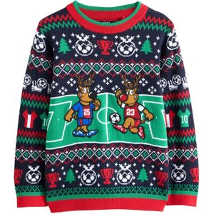 Next Trui  nachtblauw / groen / rood / wit