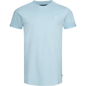 INDICODE JEANS Shirt 'Kloge '  blauw / wit