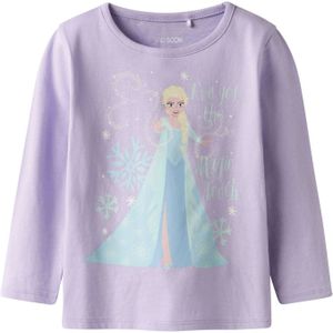 TWO SOON Shirt 'Frozen'  lichtblauw / lichtgeel / sering / wit