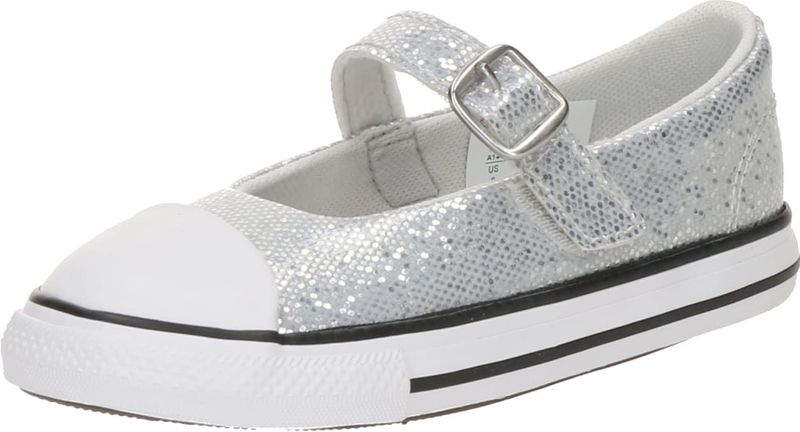 CONVERSE Ballerina's 'CTAS'  zilver / wit
