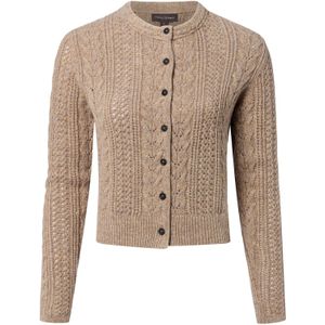 Franco Callegari Gebreid vest  donkerbeige