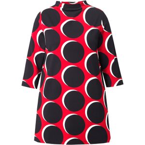 Ulla Popken Sweatshirt  rood / zwart / wit