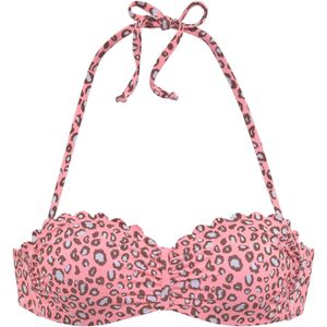 LASCANA Bikinitop  blauw / pink / zwart