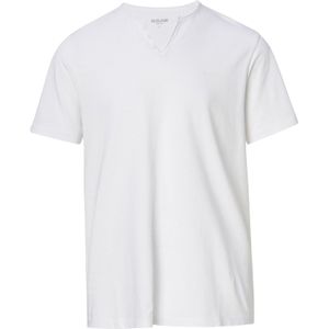 Salsa - New Basic - T-shirt - Wit - Slim Fit - Korte Mouwen - V-hals